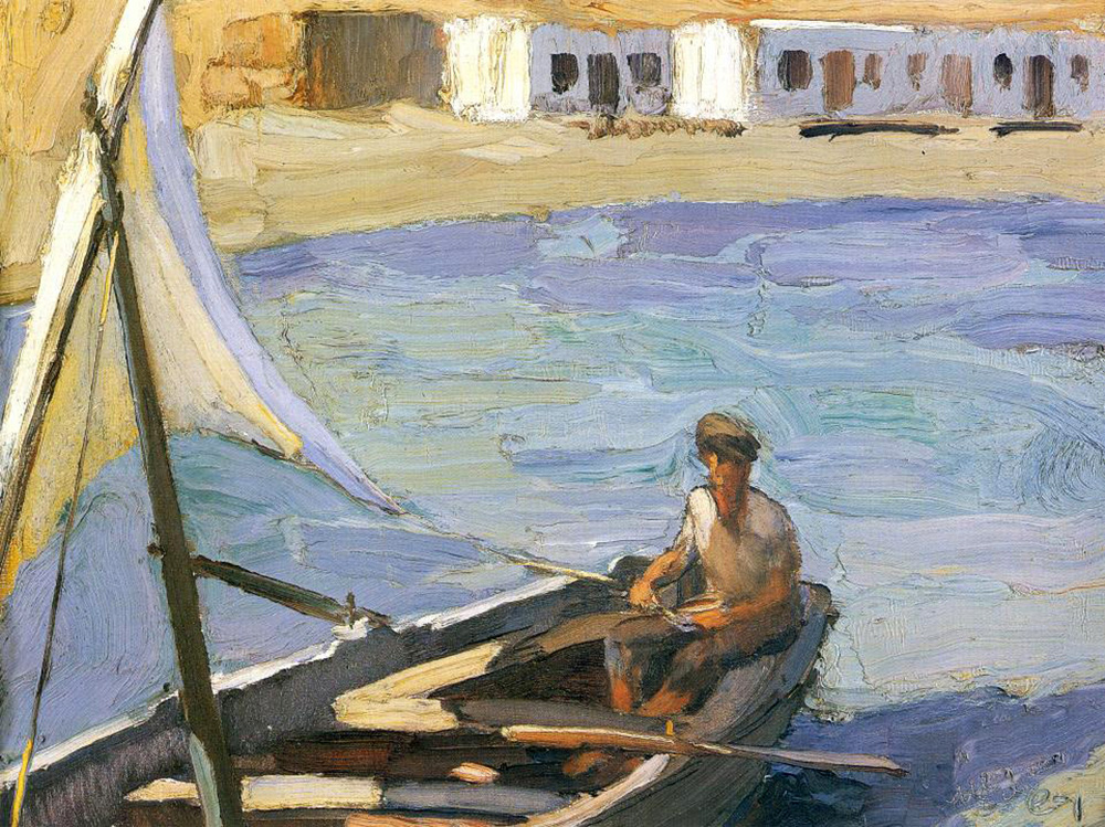 boat with sail